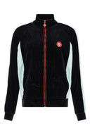 Chenille Sweatshirt – Sweatshirt Homme en Coton Noir avec Détails Contrastés