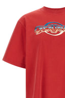 Chrome T-shirt – T-shirt Homme Oversize en Coton Bio Rouge
