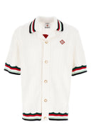 Sporty Faux Crochet Shirt – Chemise Homme en Maille de Coton Multicolore