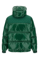 Nylon Puffer Down Jacket – Doudoune Homme Verte en Nylon Ripstop avec Monogramme