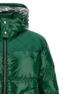 Nylon Puffer Down Jacket – Doudoune Homme Verte en Nylon Ripstop avec Monogramme