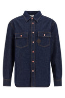 Denim Shirt – Chemise Homme en Jean Bleu avec Logo Casablanca