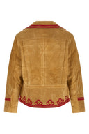 Veste Cuir Beige