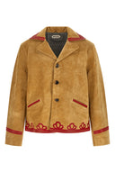 Veste Cuir Beige