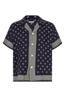 Chemise Soie Bleu