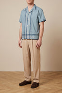 Chemise Coton Bleu Clair