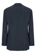 Veste Soie Bleu