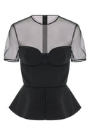 Top Laine Noir