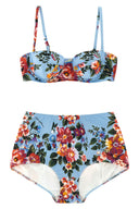 Maillot de Bain Bleu Clair