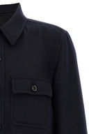 Veste Soie Bleu
