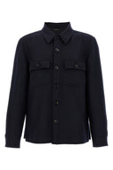 Veste Soie Bleu