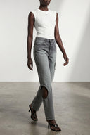 Pantalon Coton Gris