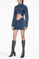 Veste Denim Bleu