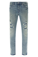 Pantalon Coton Bleu Clair