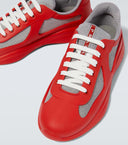 Prada America's Cup Sneakers Rouge