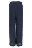 Pantalon Soie Bleu