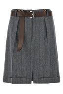 Jupe rayée en laine