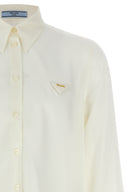 Chemise en soie avec logo