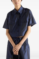 Chemise courte en taffetas