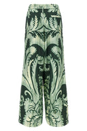 Pantalon Soie Vert