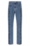 Pantalon Cuir Bleu