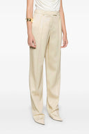 Pantalon Soie Beige