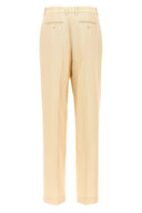 Pantalon Soie Beige