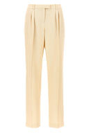 Pantalon Soie Beige