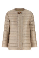 Doudoune Cuir Beige