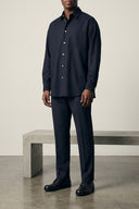 Pantalon Laine Bleu