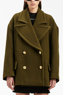 Manteau Laine Vert