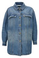 Veste Coton Bleu Clair
