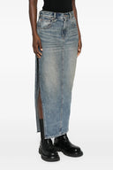 Jupe Cuir Bleu