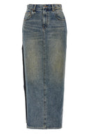 Jupe Cuir Bleu
