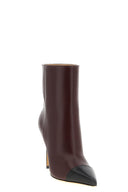 Talons Cuir Bordeaux