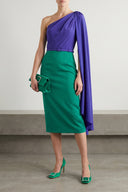Pochette Satin Vert