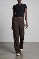 Pantalon Soie Marron