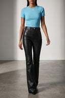 Pantalon Cuir Noir