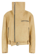 Manteau Cuir Beige