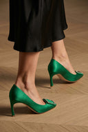 Talons Cuir Vert