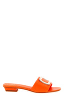 Talons Cuir Orange