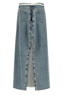 Jupe Coton Bleu Clair