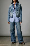 Pantalon Denim Bleu