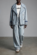 Veste Coton Bleu Clair
