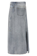 Jupe Coton Bleu Clair