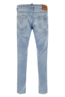 Pantalon Cuir Bleu Clair