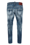 Pantalon Cuir Bleu