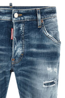 Pantalon Cuir Bleu