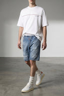 Short Coton Bleu