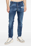 Pantalon Cuir Bleu